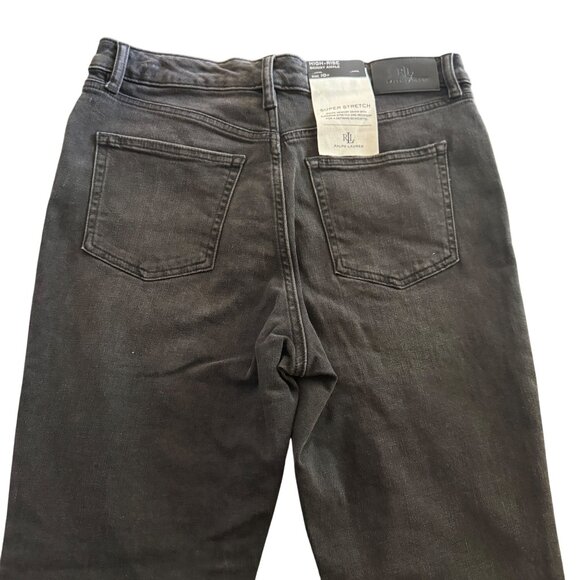 Ralph Lauren High-Rise Skinny Ankle Super Stretch Black Jean Women's, Sz 10P NWT - Picture 5 of 12